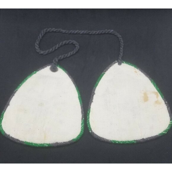 Handmade Wool Felted Potholders on Twisted Rope Made in Kyrgyzstan - Picture 4 of 5